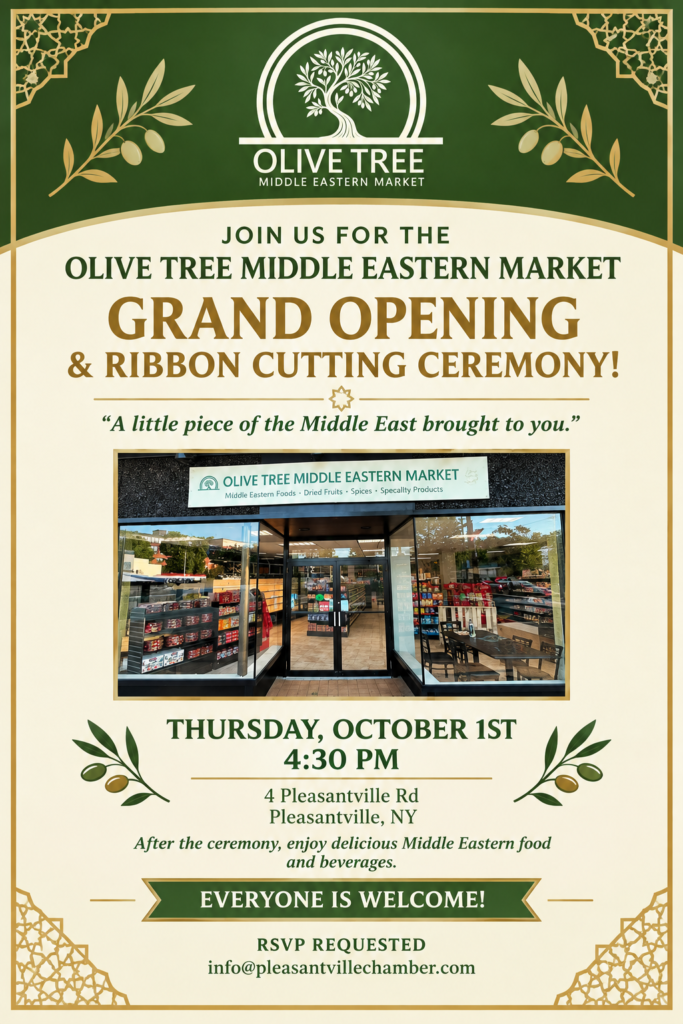 Olive Tree Ribbon Cutting Flyer