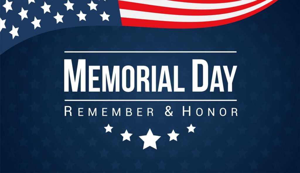Memorial Day poster - Remember & Honor