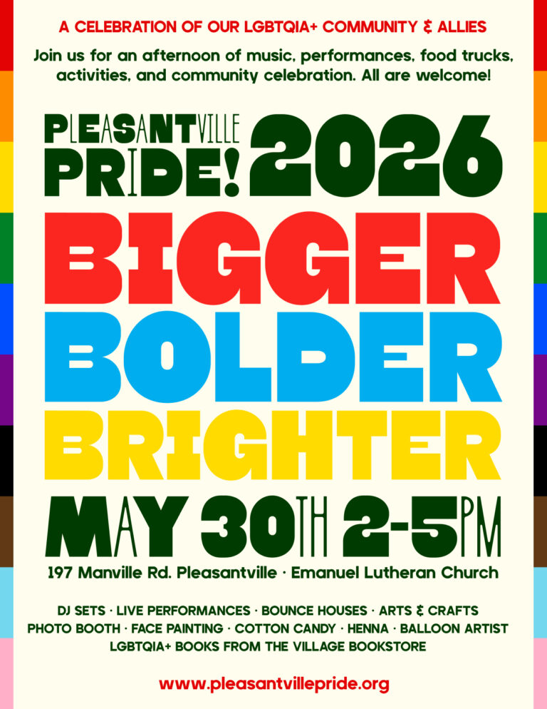 Pleasantville Pride 2026 Event Flyer