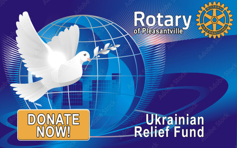 Rotary of Pleasantville poster - Donate to Ukraine Relief