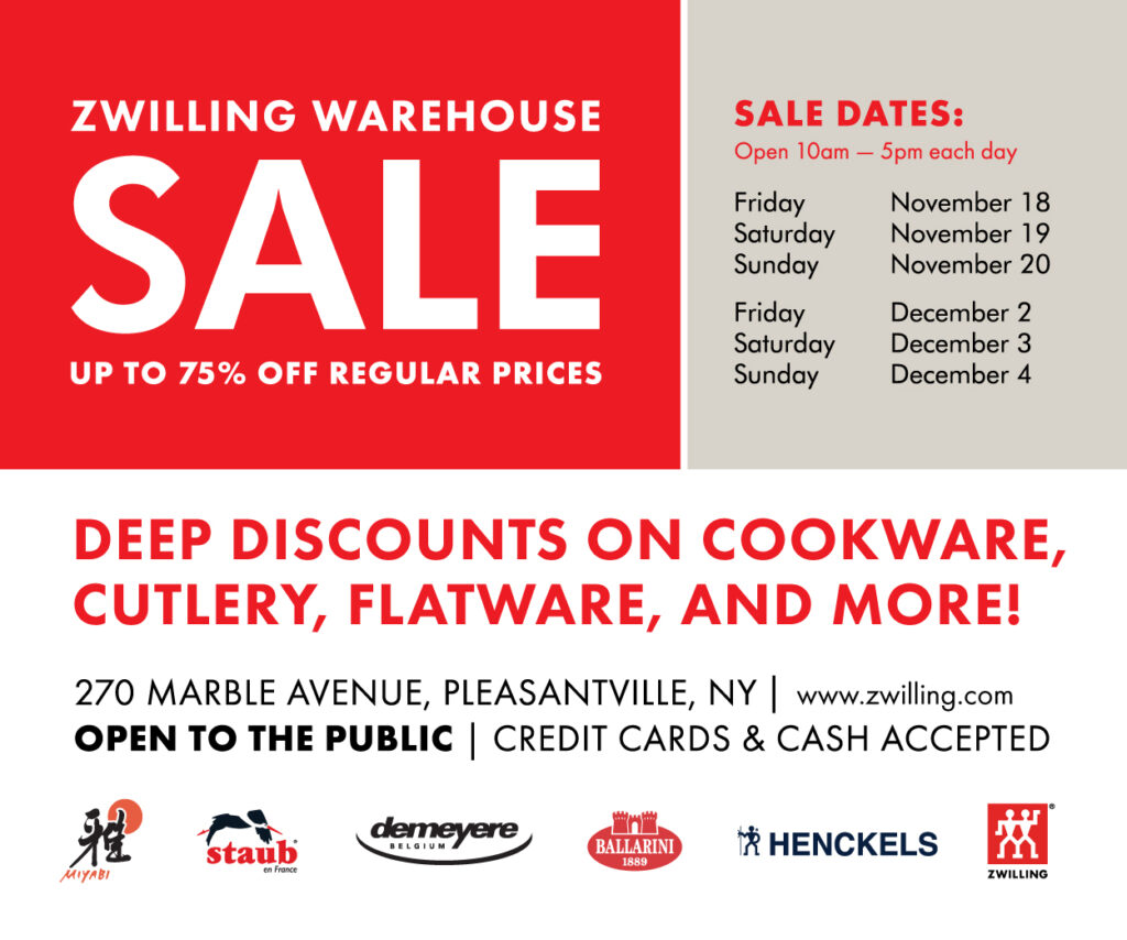 Zwilling Warehouse Sale Ad