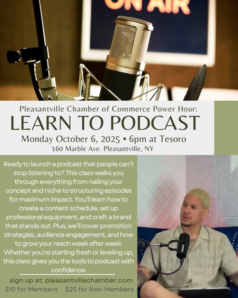 Learn To Podcast Event Poster