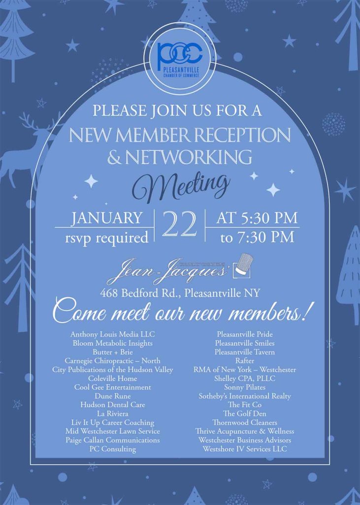 New Member Reception & Networking Event poster